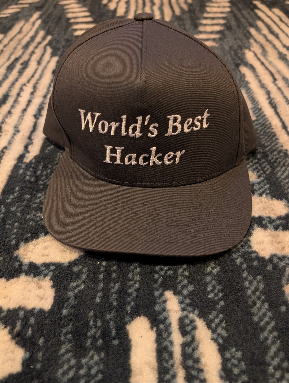 The Classics by Yupoong Black Cotton Cap - Interior Label Shown